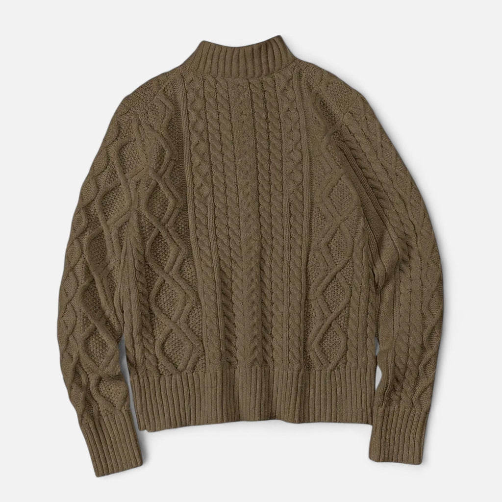 ValantoMode | Men’s Zip-Up Soft-Knit Pullover