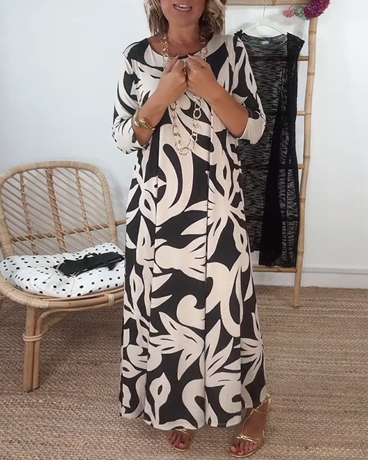 Valantomode | Dress - Abstract Pattern