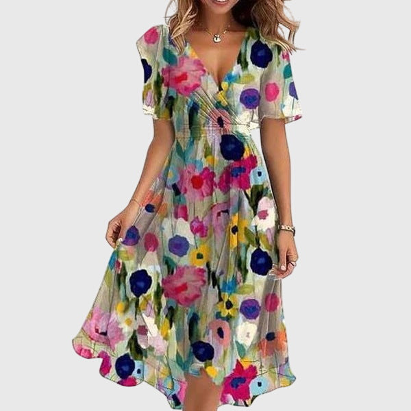 Valantomode | Stylish Midi Dress Ideal for Parties and Casual Outings
