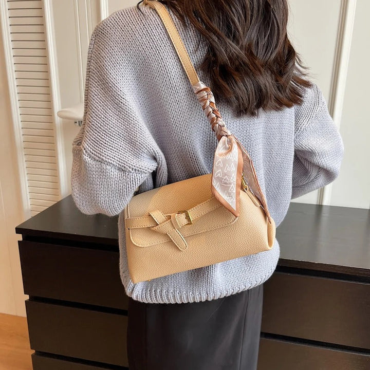 Valantomode | Apex Contour Crossbody – Premium Vegan Leather Geometric Shoulder Bag