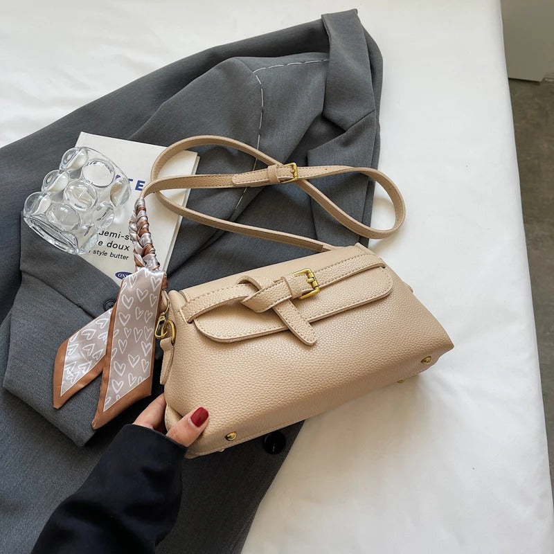 Valantomode | Apex Contour Crossbody – Premium Vegan Leather Geometric Shoulder Bag