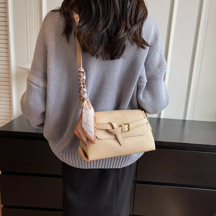 Valantomode | Apex Contour Crossbody – Premium Vegan Leather Geometric Shoulder Bag