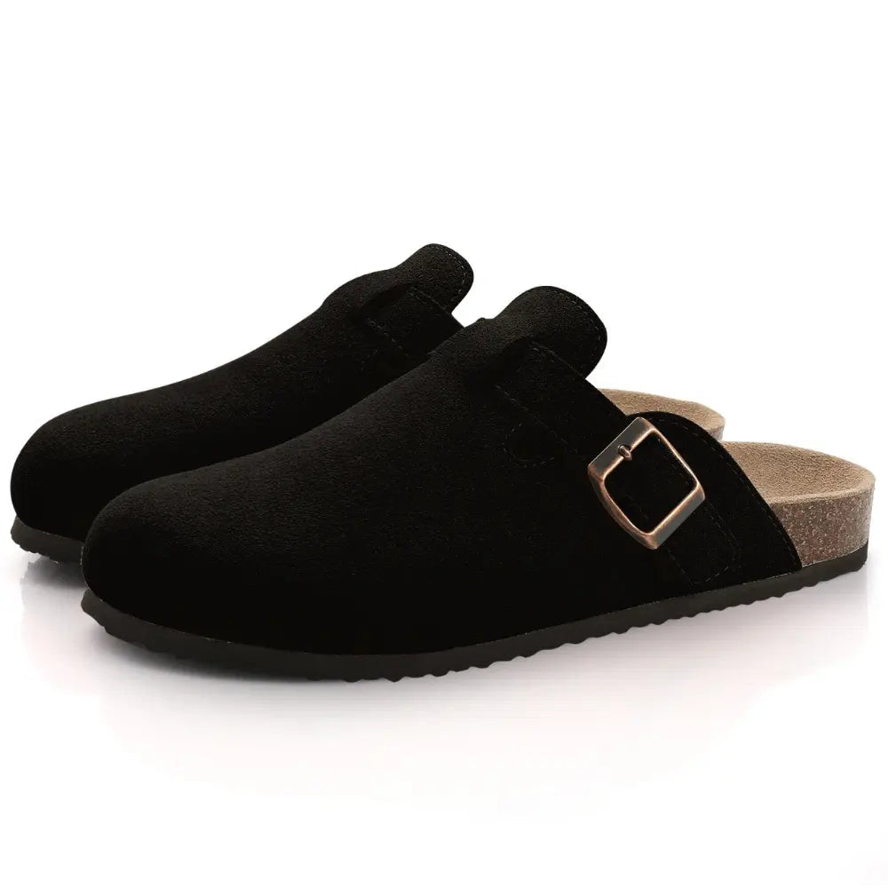 Valantomode | Women's Mule Slippers - Adjustable Buckle Comfort