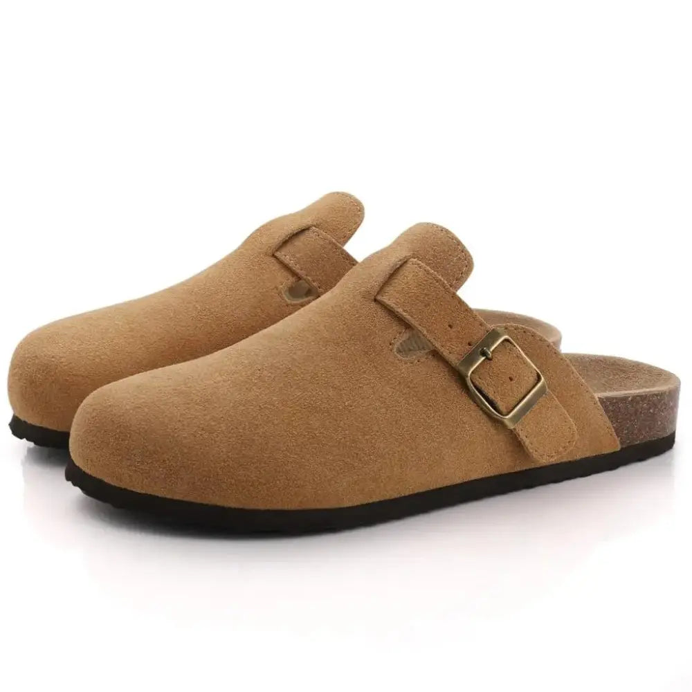 Valantomode | Women's Mule Slippers - Adjustable Buckle Comfort