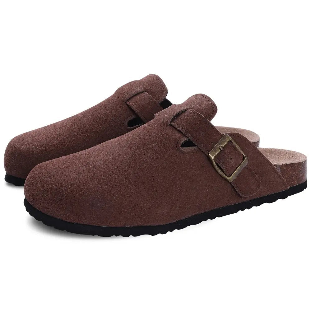 Valantomode | Women's Mule Slippers - Adjustable Buckle Comfort