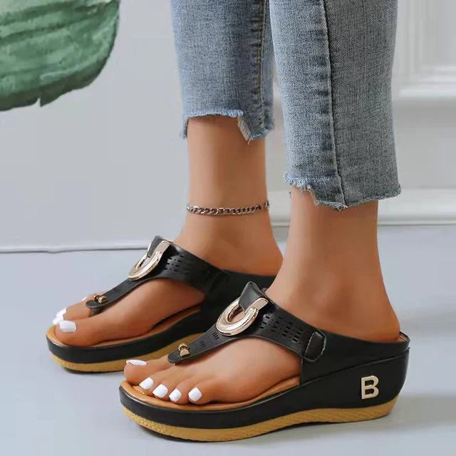Valantomode | Women's Sandals with Adjustable Wedge for Comfort