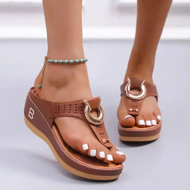 Valantomode | Women's Sandals with Adjustable Wedge for Comfort