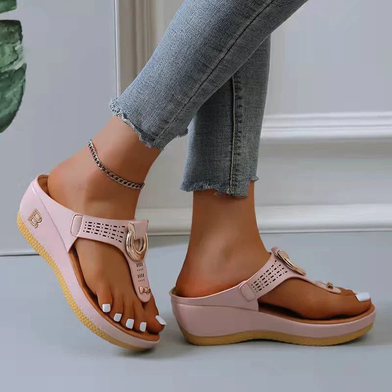 Valantomode | Women's Sandals with Adjustable Wedge for Comfort