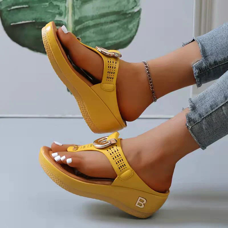 Valantomode | Women's Sandals with Adjustable Wedge for Comfort