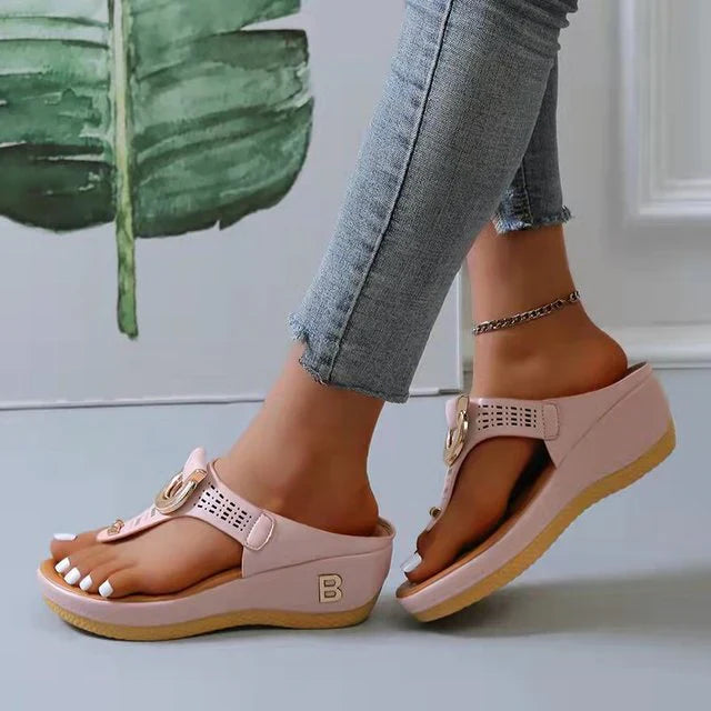 Valantomode | Women's Sandals with Adjustable Wedge for Comfort