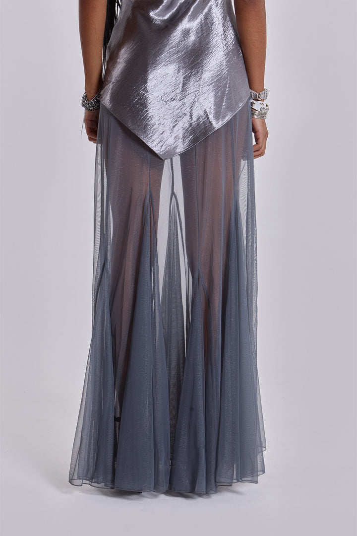 Valantomode | Stylish Maxi Dress Featuring Genuine Feathers for Women