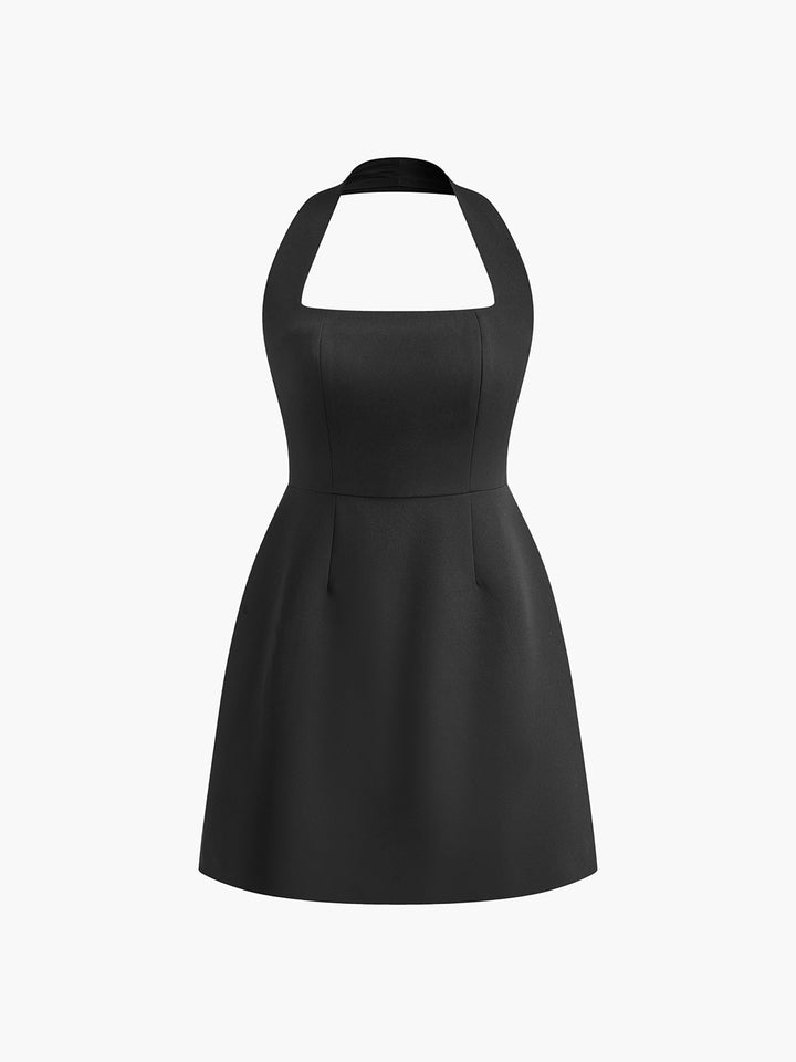 Valantomode | Chic Halter Neck Dress for Effortless Elegance