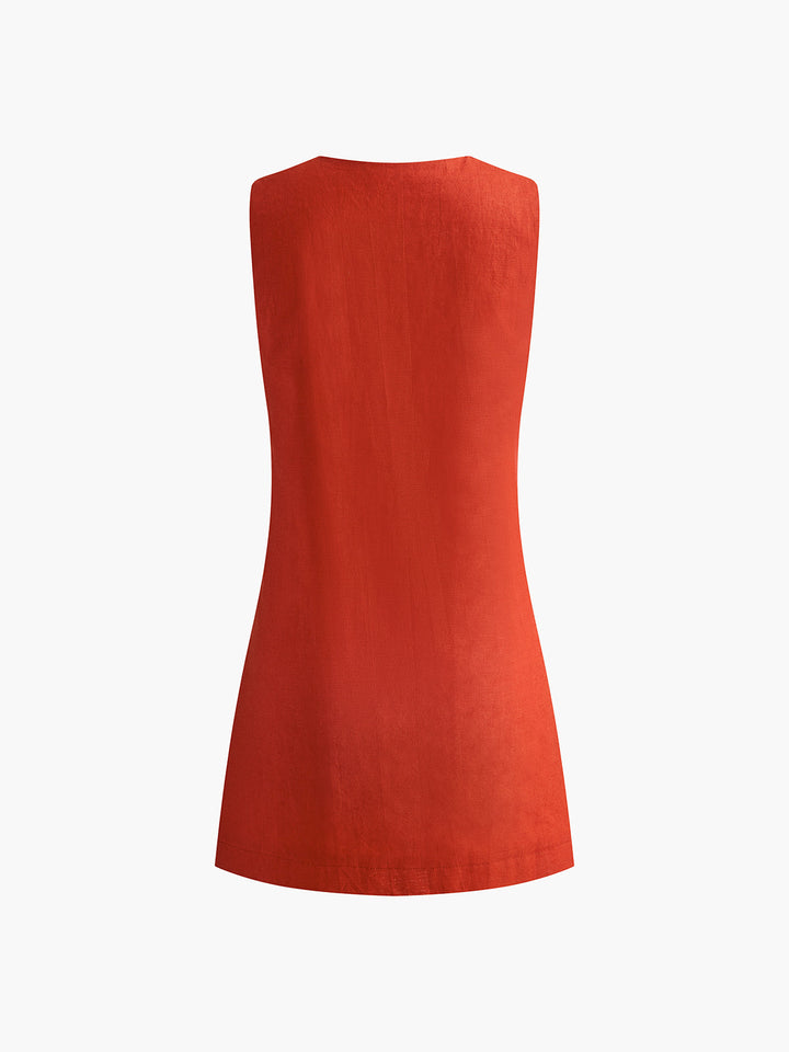 Valantomode | Elegant Deep V-Neck Keara Dress for Stunning Style