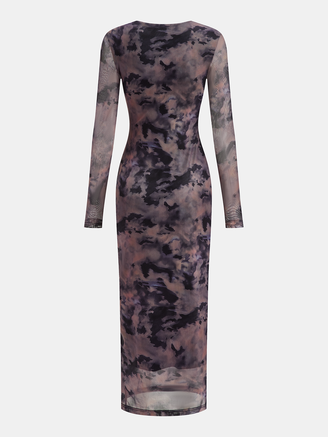 Valantomode | Boho Tie-Dye Sheer Maxi Dress for Effortless Style