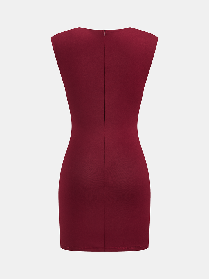 Valantomode | Chic Square-Neck Sleeveless Dress for Effortless Style
