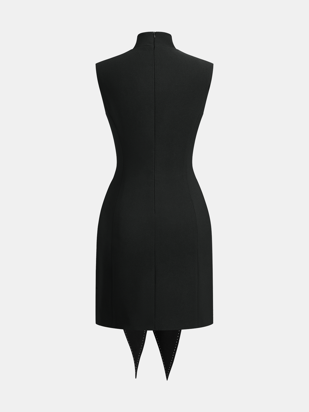 Valantomode | Chic Sleeveless Knot-Waist Mini Dress for Effortless Style