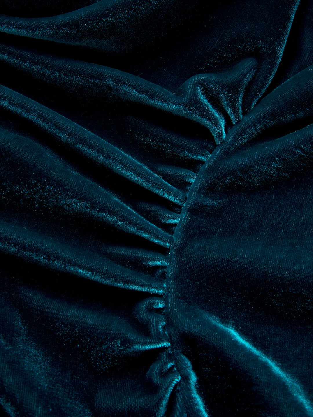 Valantomode | Luxe Velvet Sleeveless Cowl Neck Ruched Dress