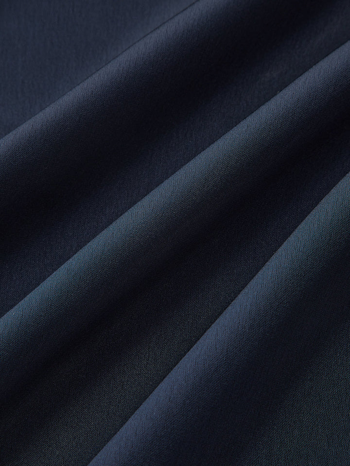 Valantomode | Elegant Satin Turtleneck Mini Dress with Tie-Waist