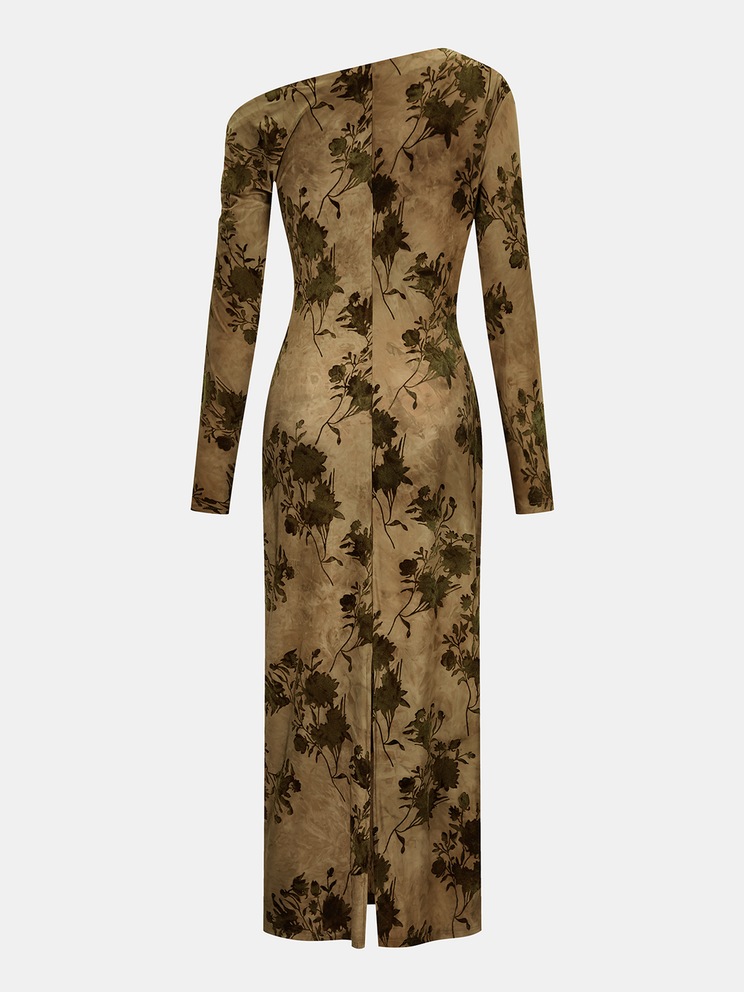 Valantomode | Chic One-Shoulder Floral Midi Dress for Effortless Elegance