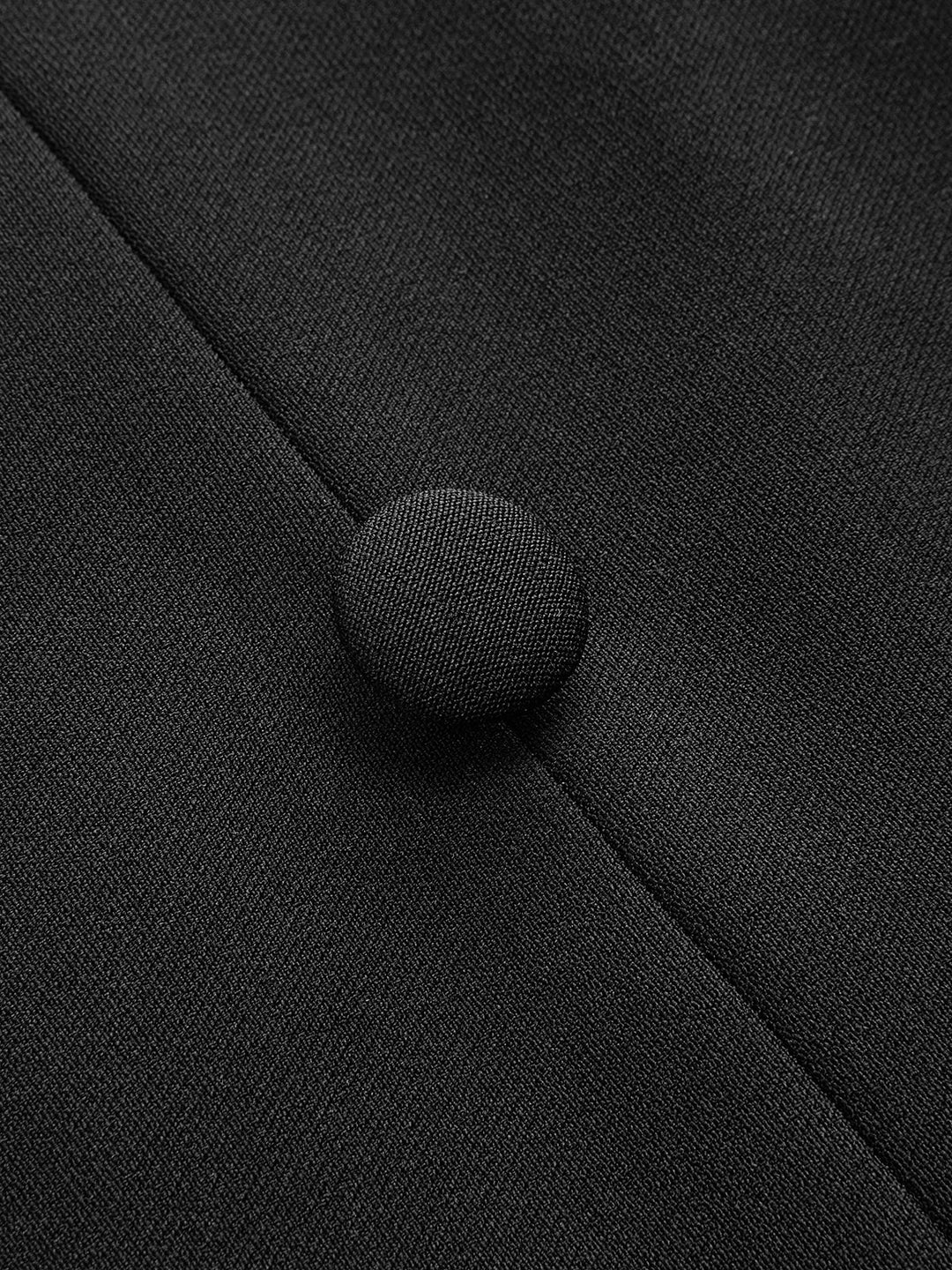 Valantomode | Chic Collared Knit Mini Dress with Flared Sleeves