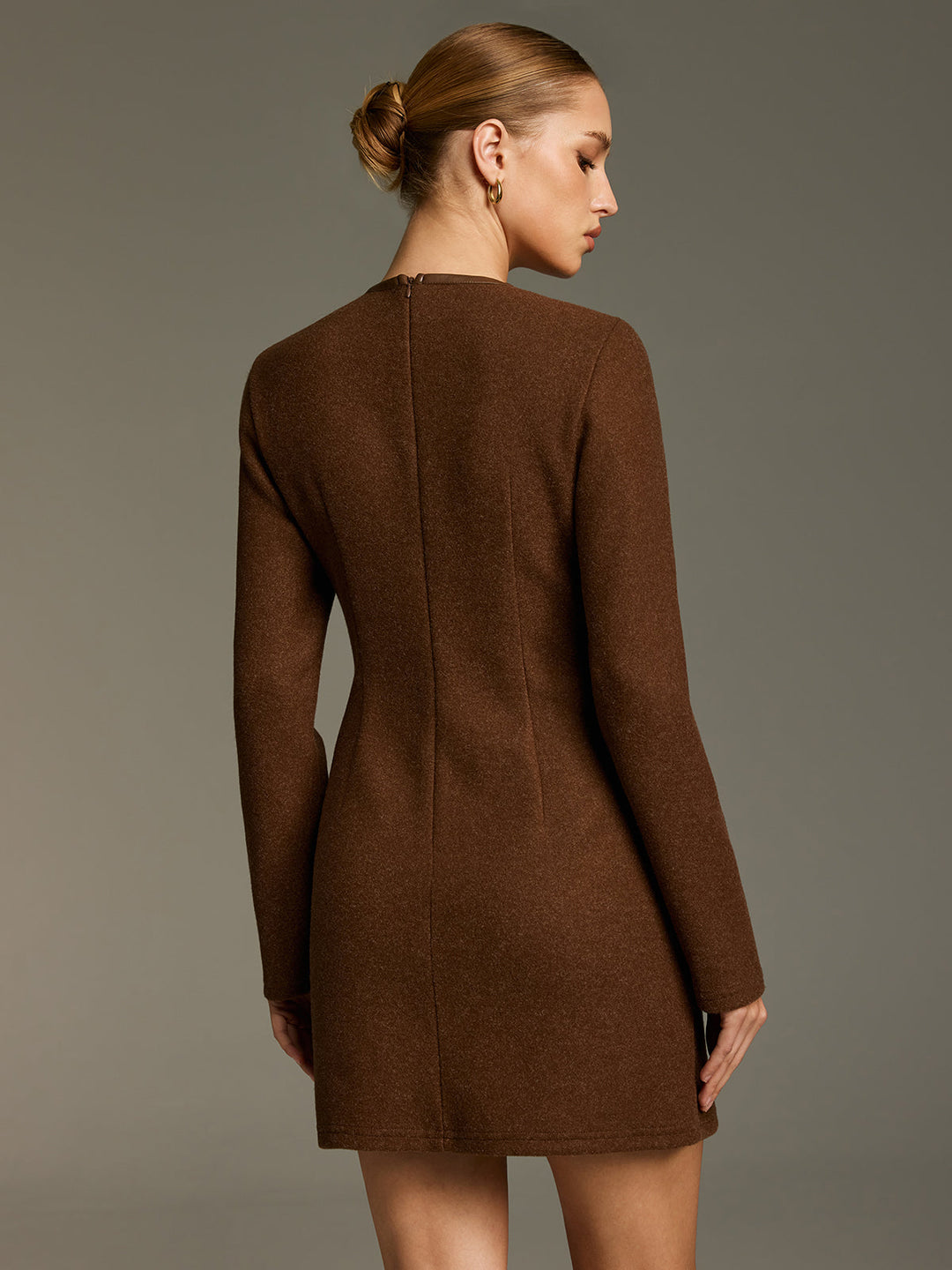 Valantomode | Chic A-Line Mini Dress with Horsebit Accent