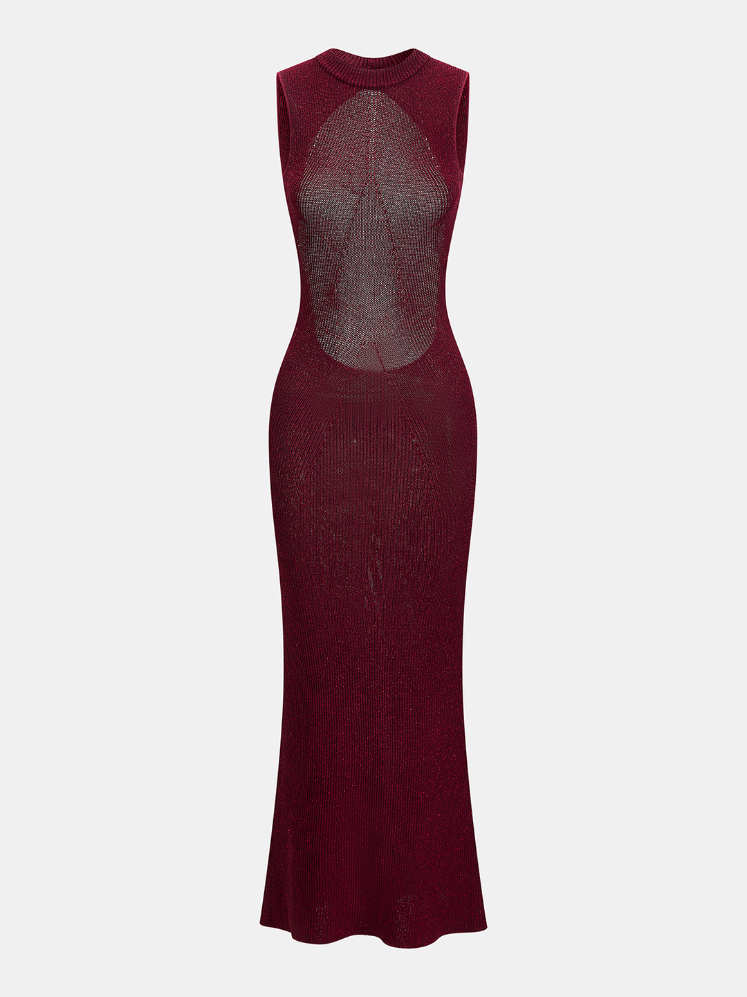 Valantomode | Sparkling Backless Sleeveless Maxi Dress for Glam Nights