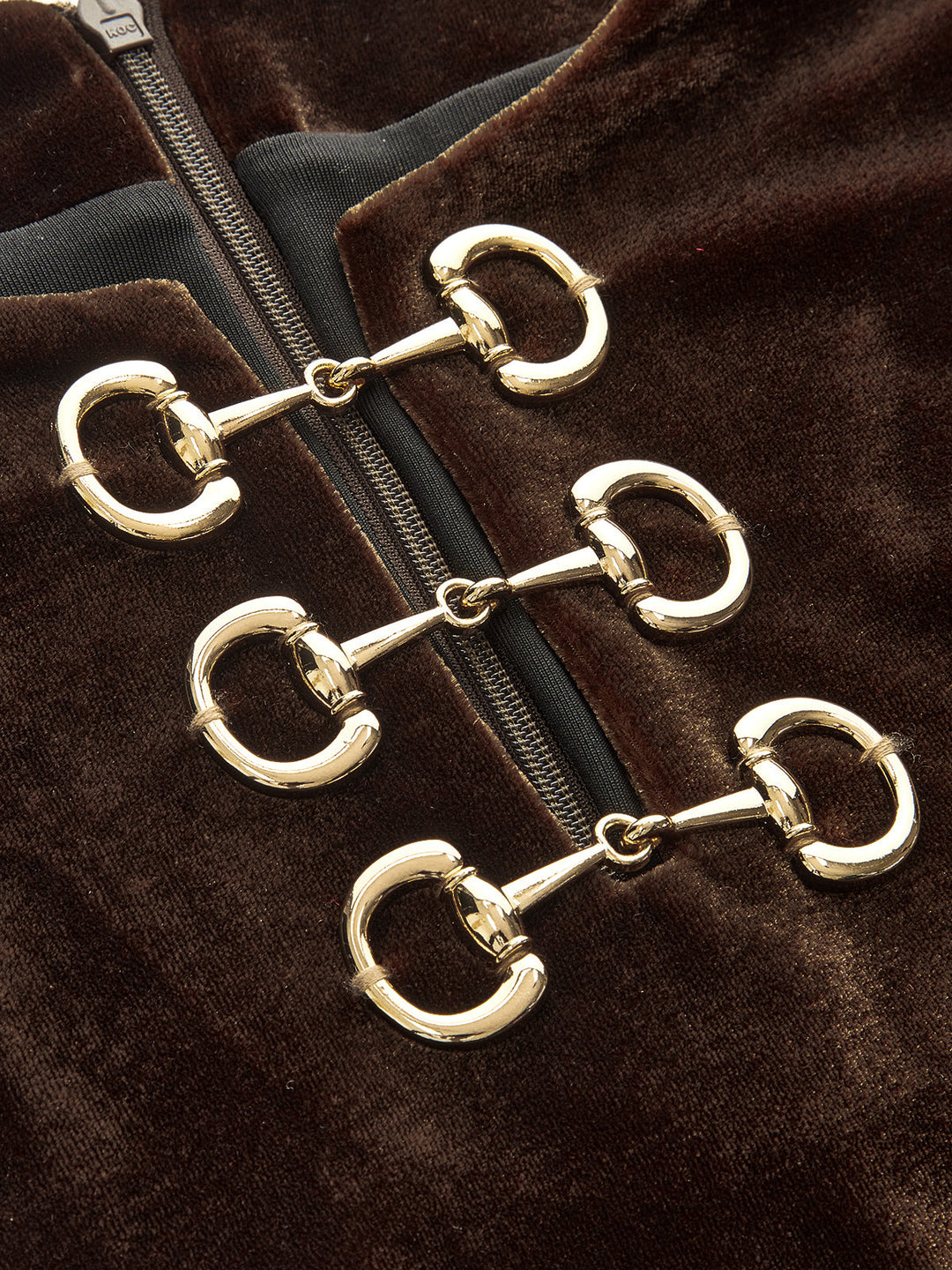 Valantomode | Luxe Velvet Mini Dress with Horsebit Detail