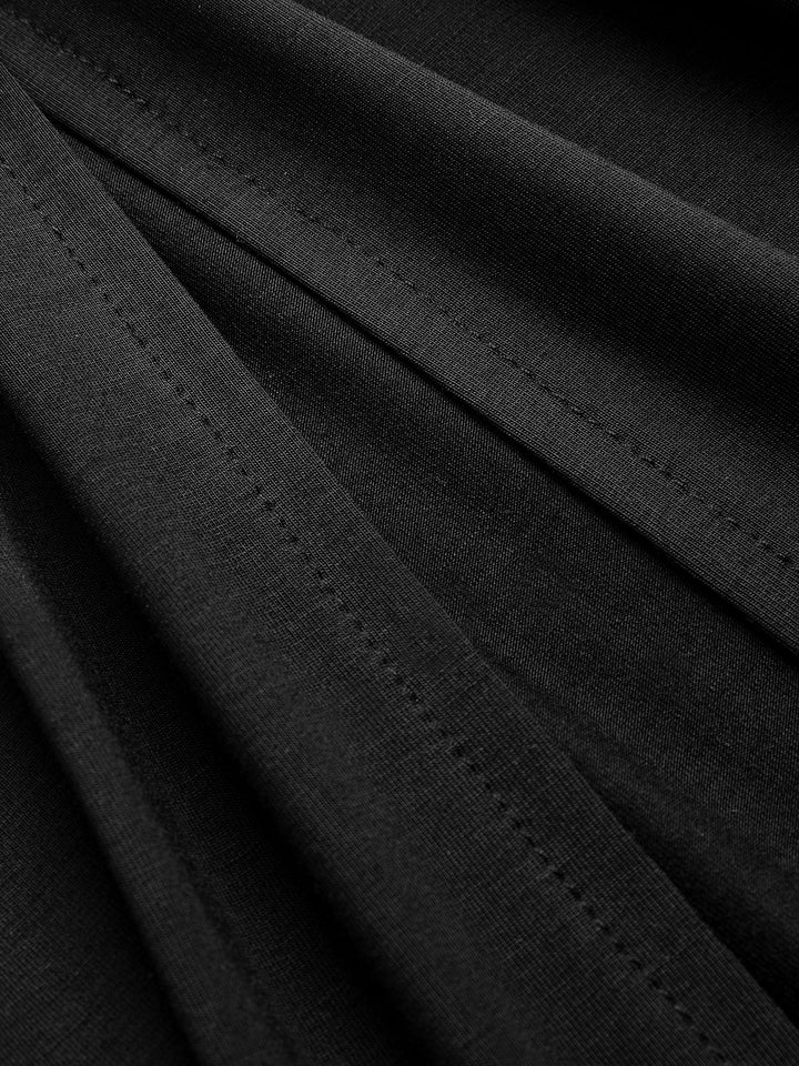 Valantomode | Twisted Halter Neck Ruched Maxi Dress with Slit