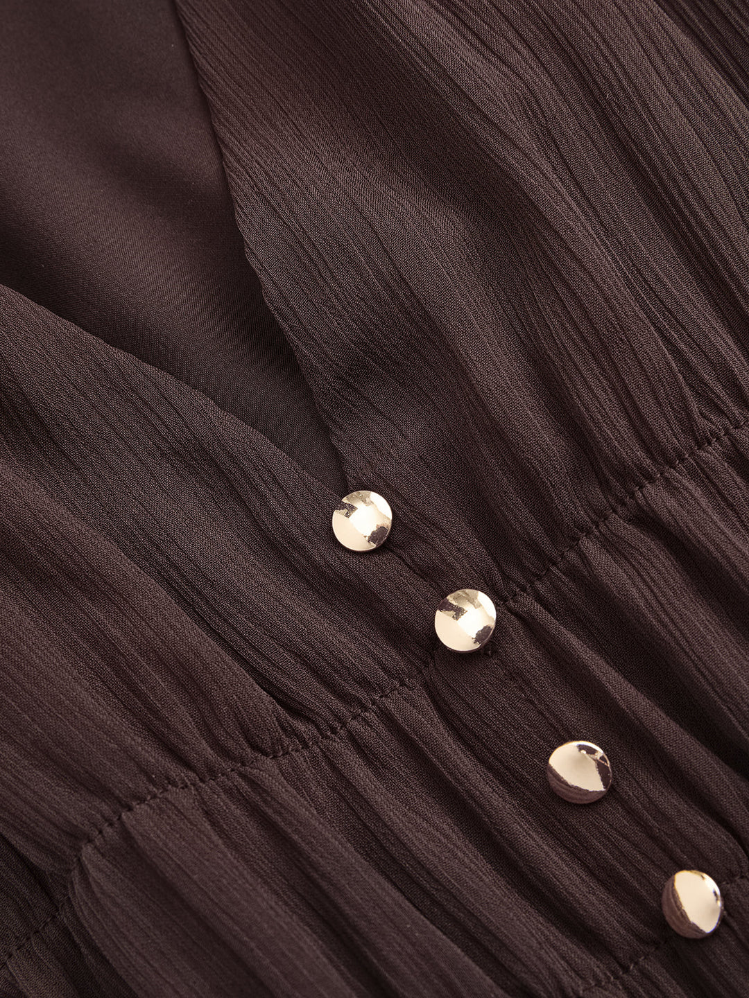 Valantomode | Elegant V-Neck Puff-Sleeve Chiffon Maxi Dress