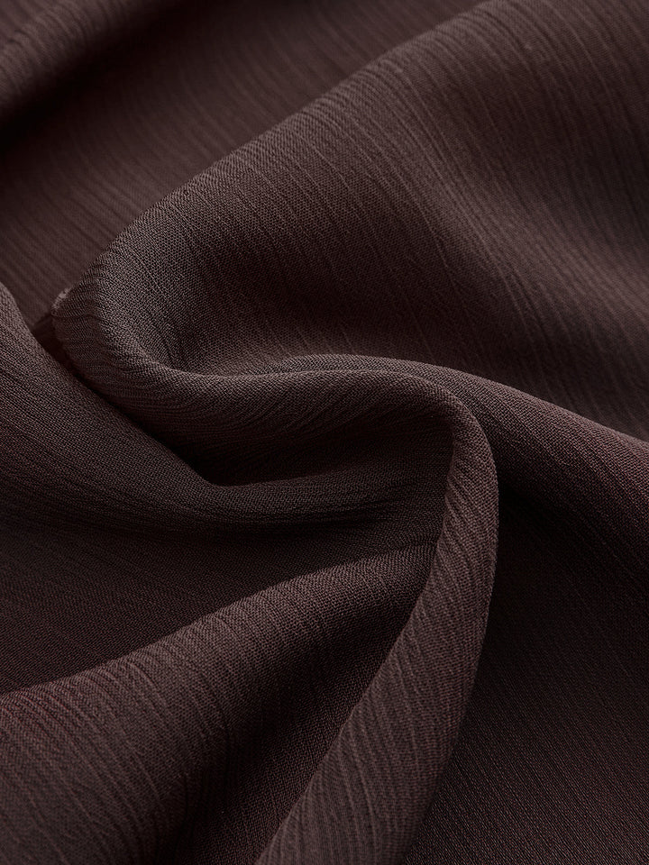 Valantomode | Elegant V-Neck Puff-Sleeve Chiffon Maxi Dress