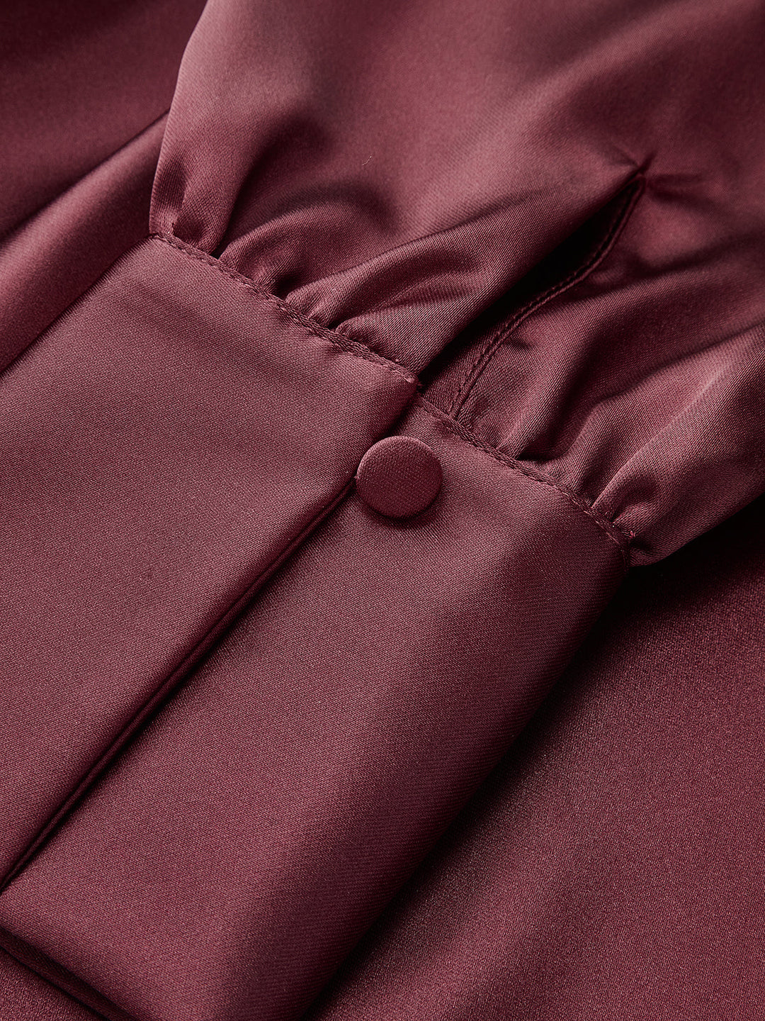 Valantomode | Elegant Off-Shoulder Ruched Satin Long Sleeve Dress