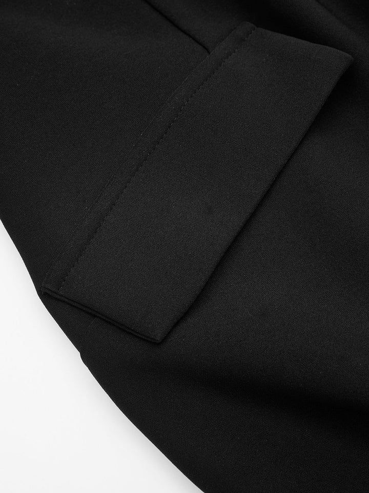 Valantomode | Sheer Sleeve Flared Cuff Mini Dress for Effortless Elegance