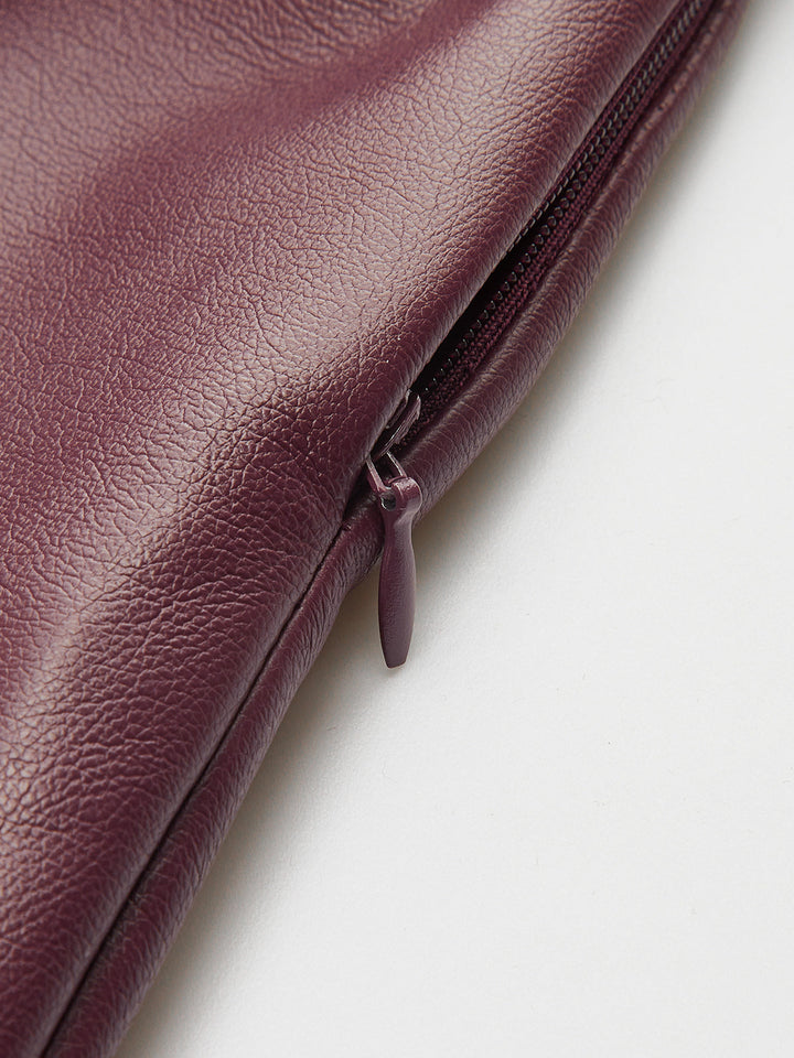 Valantomode | Asymmetric Faux Leather & Shirt Panel Dress