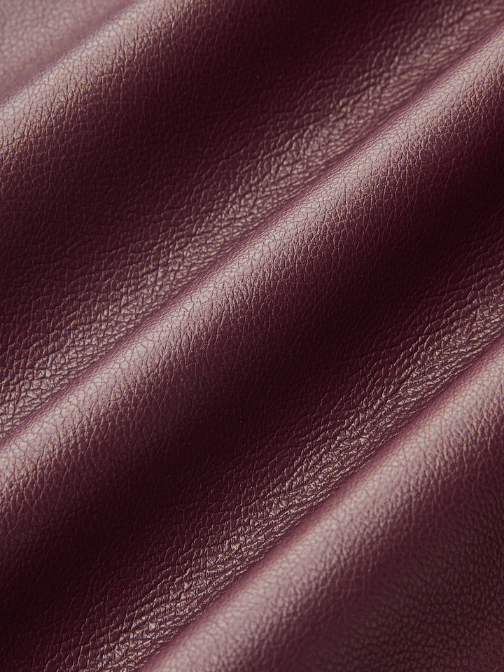 Valantomode | Asymmetric Faux Leather & Shirt Panel Dress