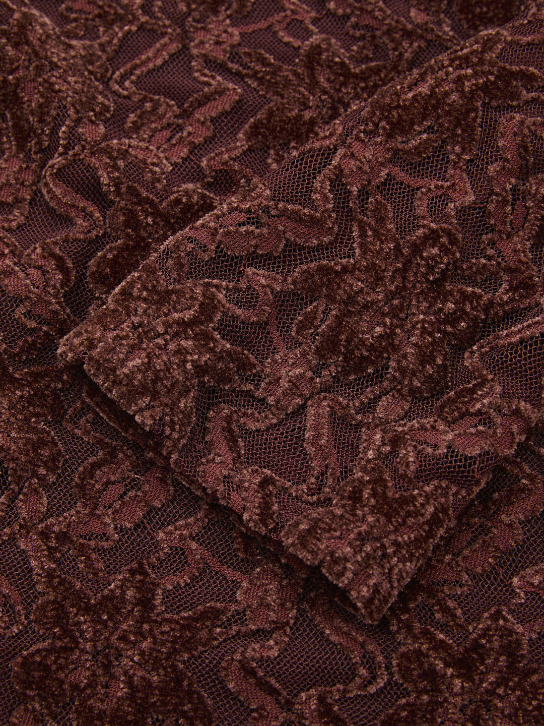 Valantomode | Elegant Lace-Jacquard Long-Sleeve Mini Dress