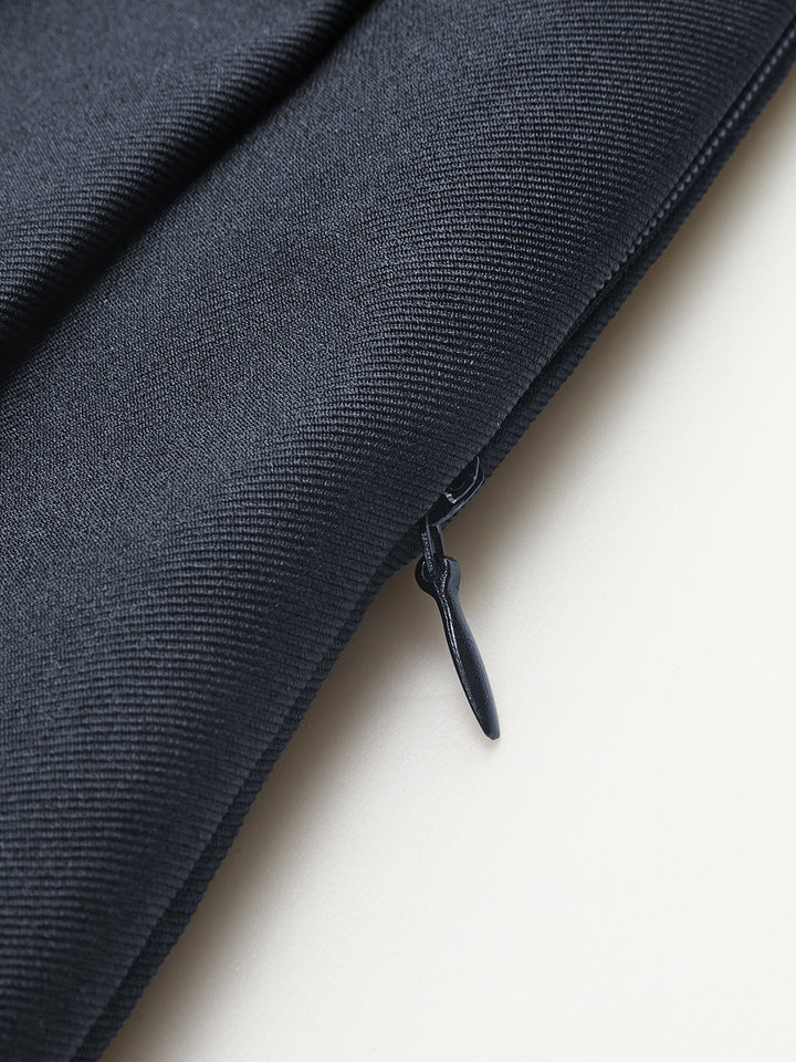 Valantomode | Chic Belted Pleated Blazer Dress for Effortless Elegance