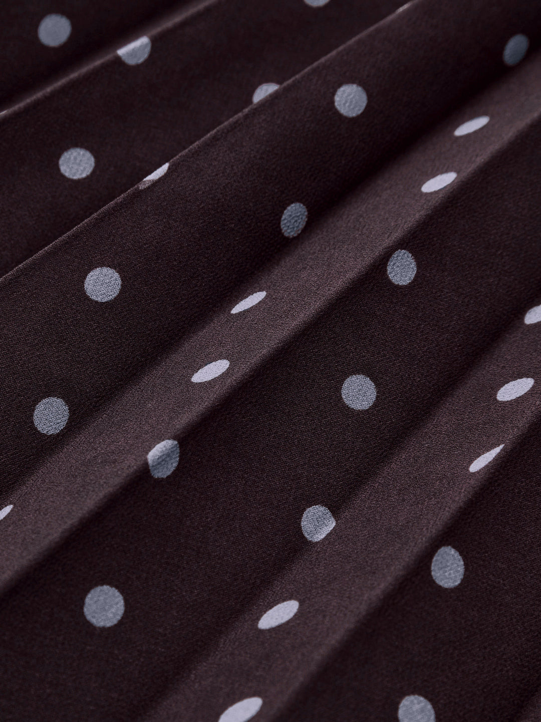 Valantomode | Chic Polka Dot Chiffon Maxi Dress with Tie-Neck Detail