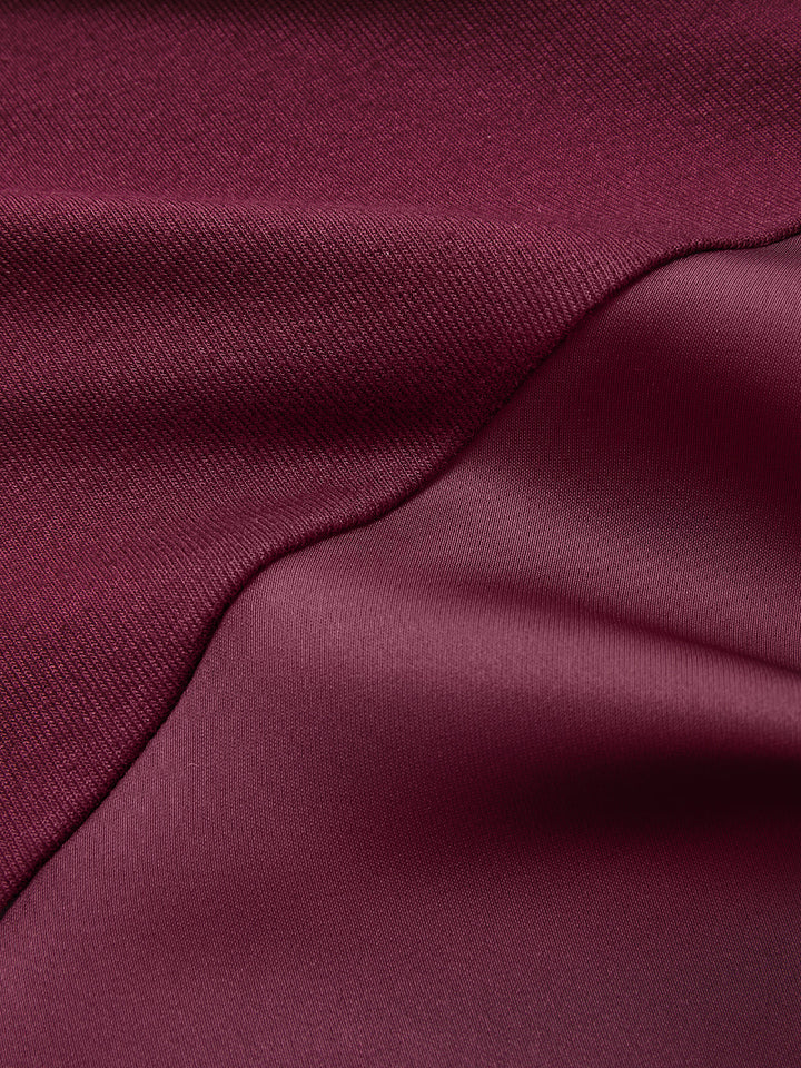 Valantomode | Elegant Satin Long-Sleeve Fitted Mini Dress