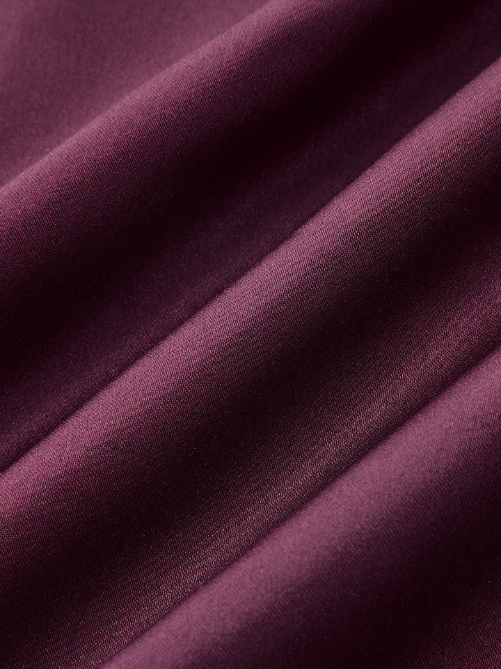 Valantomode | Elegant Satin Flare Mini Dress with Square Neckline