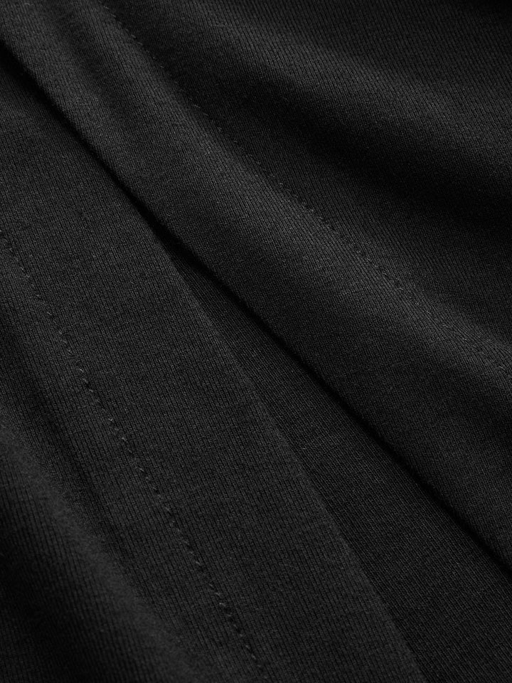 Valantomode | Chic Ruched Side Button Dress with Short Sleeves