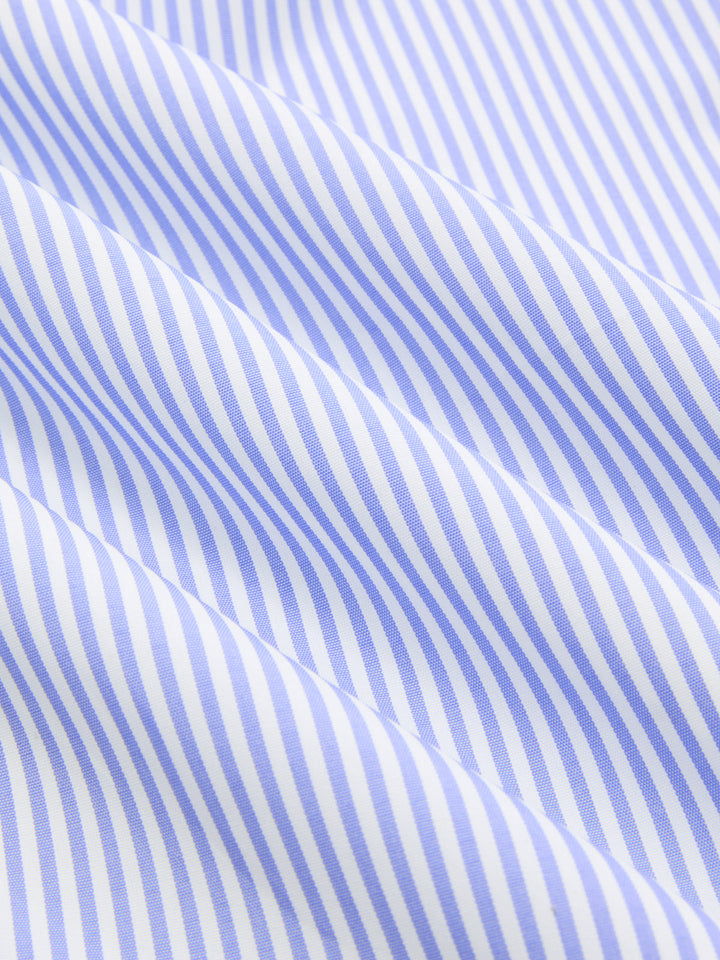 Valantomode | Chic Knot-Front Striped Shirt Dress for Effortless Style