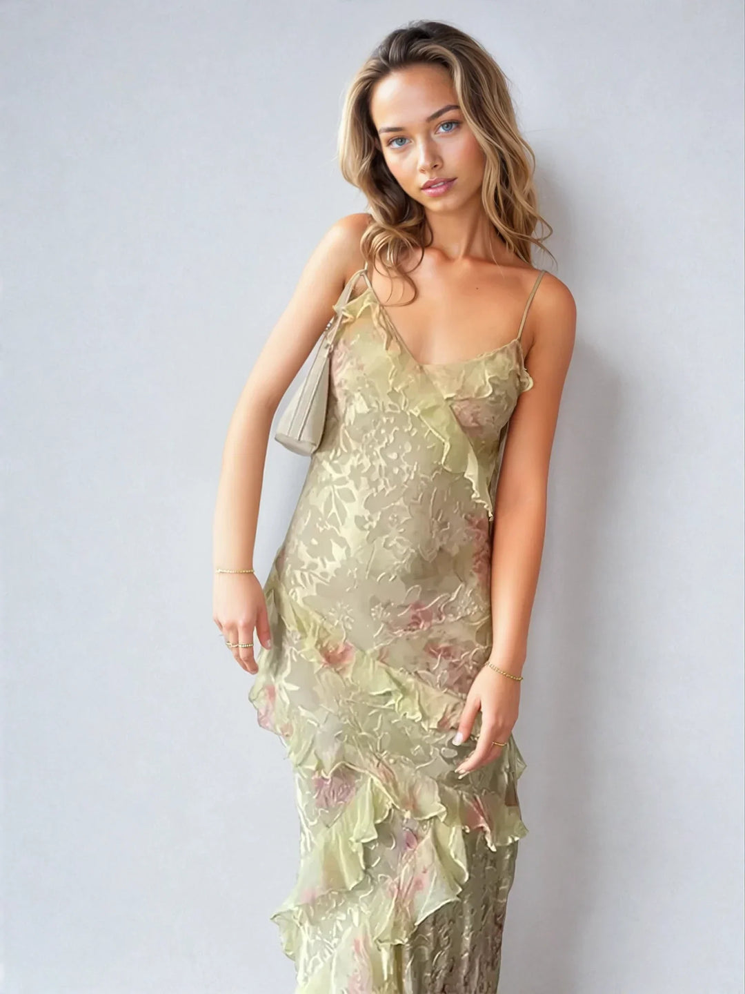 Valantomode | Lightweight Pastel Dress with Romantic Mesh for Summer Fun