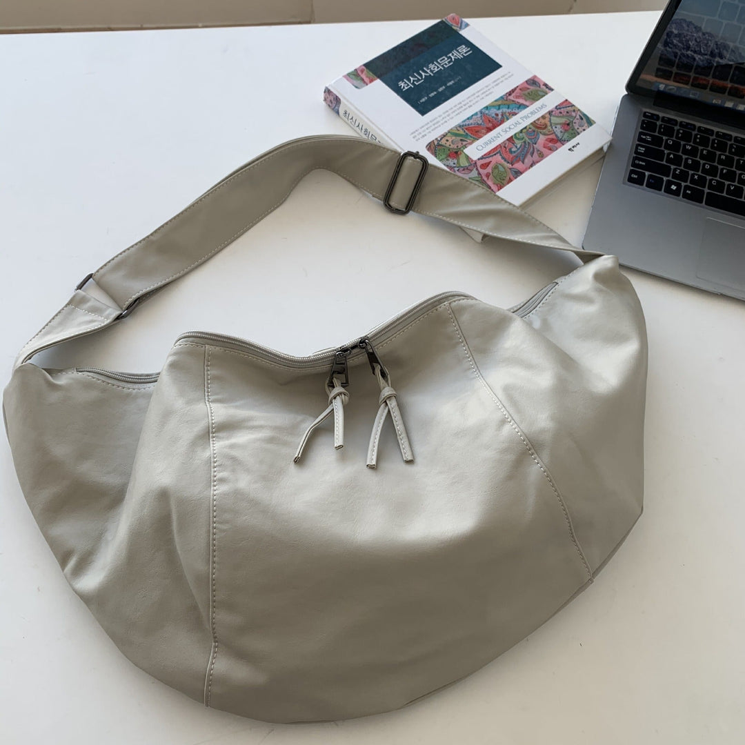 Valantomode | Aura Grand Slouch – 60cm Premium Vegan Leather Oversized Hobo Crossbody Bag