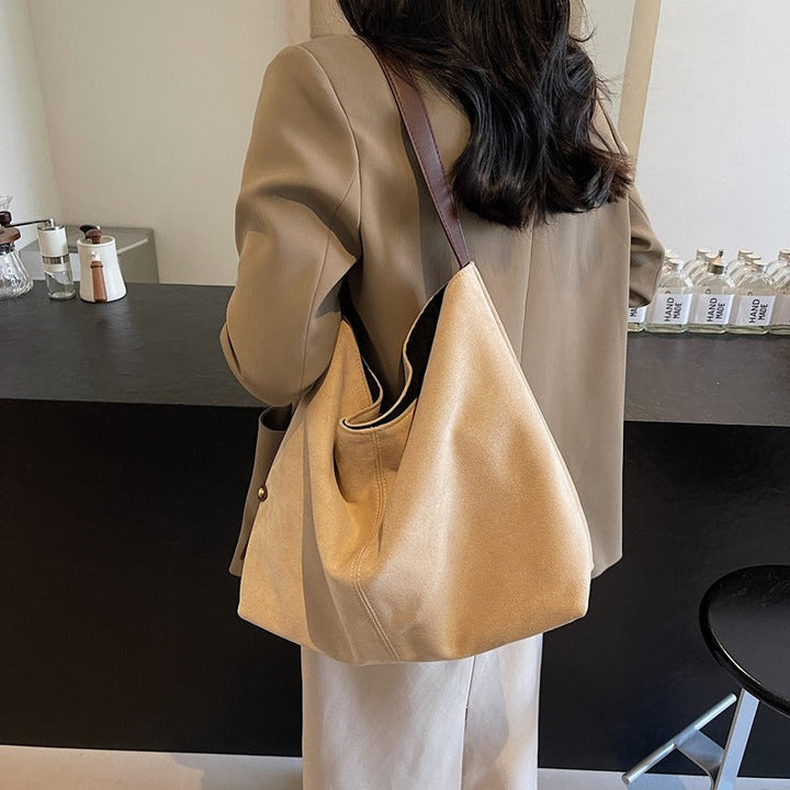 Valantomode | Velvet Sovereign Garrison – Premium Vegan Suede Large Executive Tote & Shoulder Bag