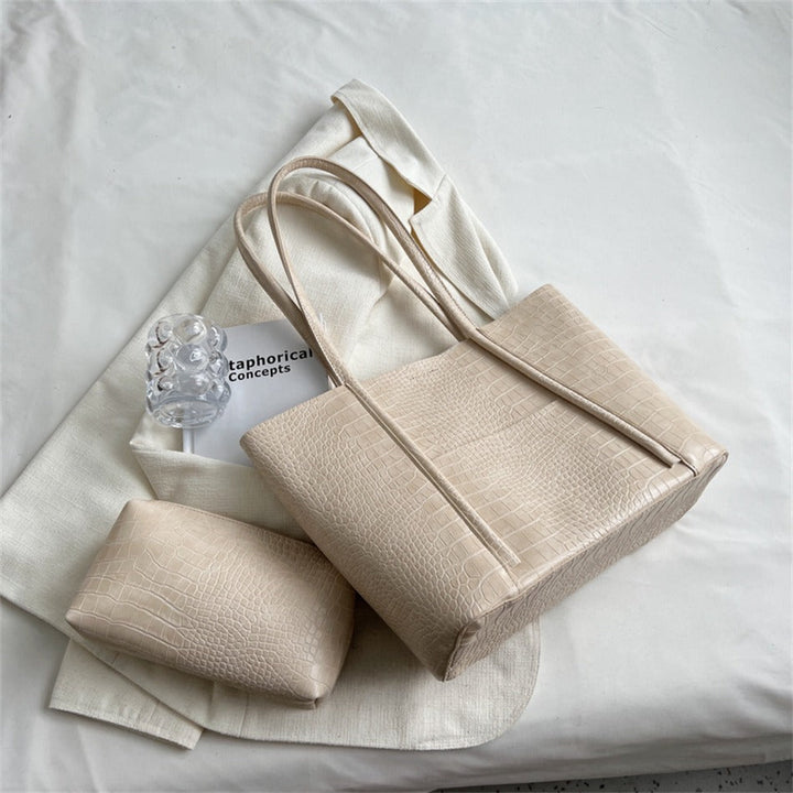 Valantomode | Imperial Croc Garrison – Premium Croc-Embossed Vegan Leather XL Business Tote