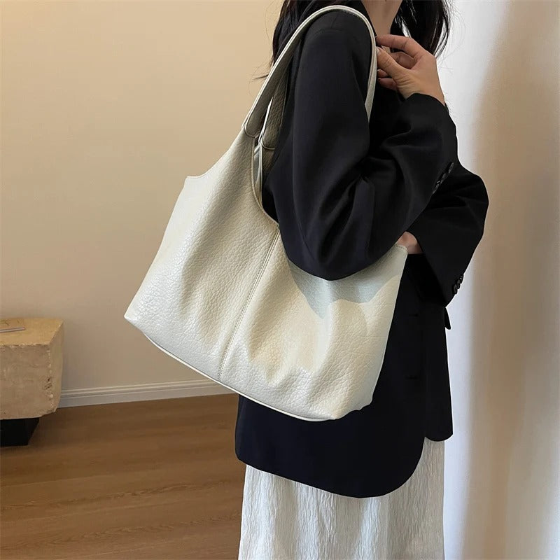 Valantomode | The Veridian Kinetic Garrison – Women's Premium Large Vegan Leather Hobo Tote
