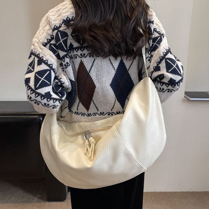 Valantomode | Aura Grand Slouch – 60cm Premium Vegan Leather Oversized Hobo Crossbody Bag