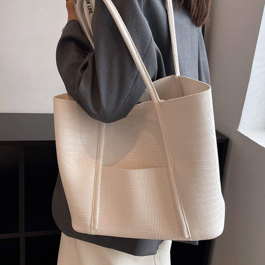 Valantomode | Imperial Croc Garrison – Premium Croc-Embossed Vegan Leather XL Business Tote