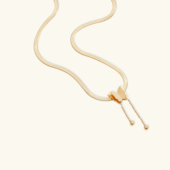 Valantomode | Heavyweight Plated Butterfly Motif Necklace for Women