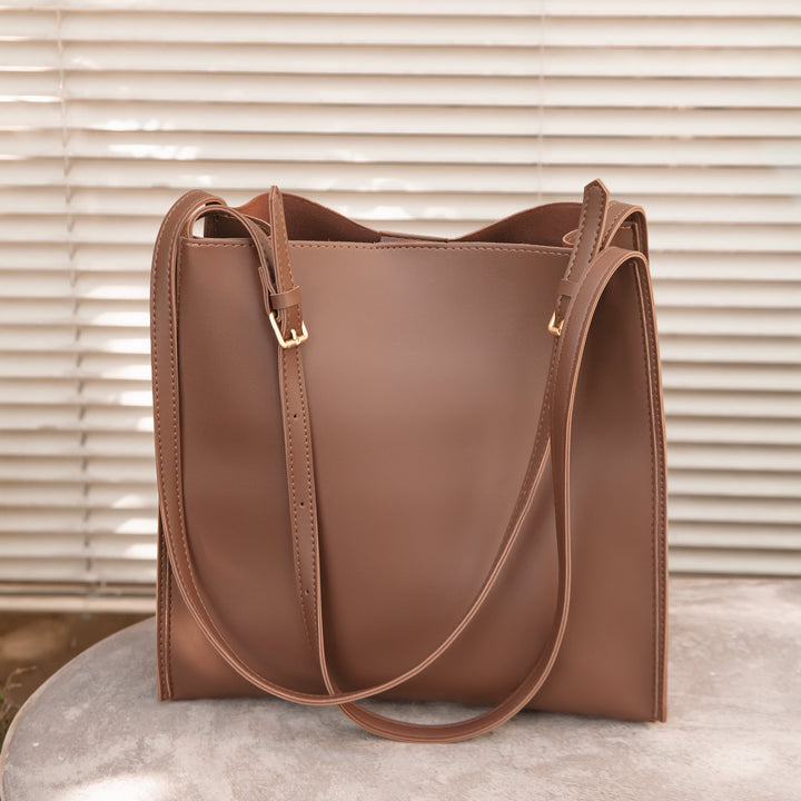 Valantomode | The ‘Aurelius’ Veridian Sovereign Monolith – Women's Premium Vegan Leather Executive Tote